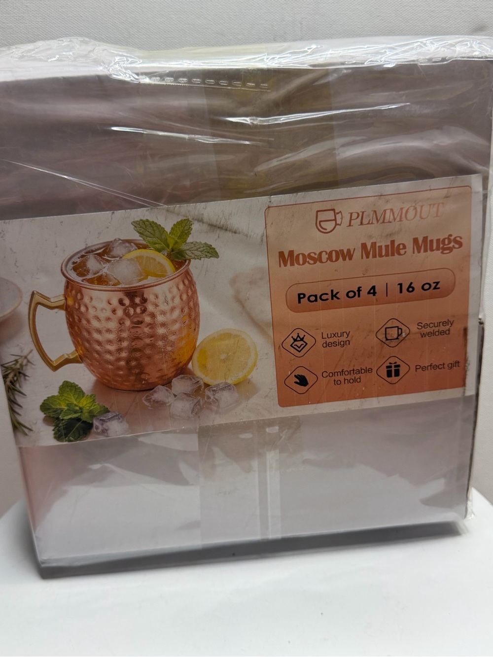 Copper Moscow Mule Mugs - Pack of 4